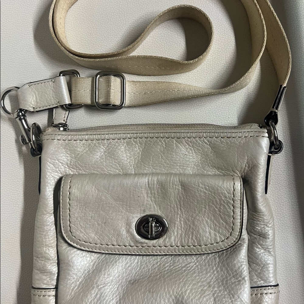 Leather cross body bag